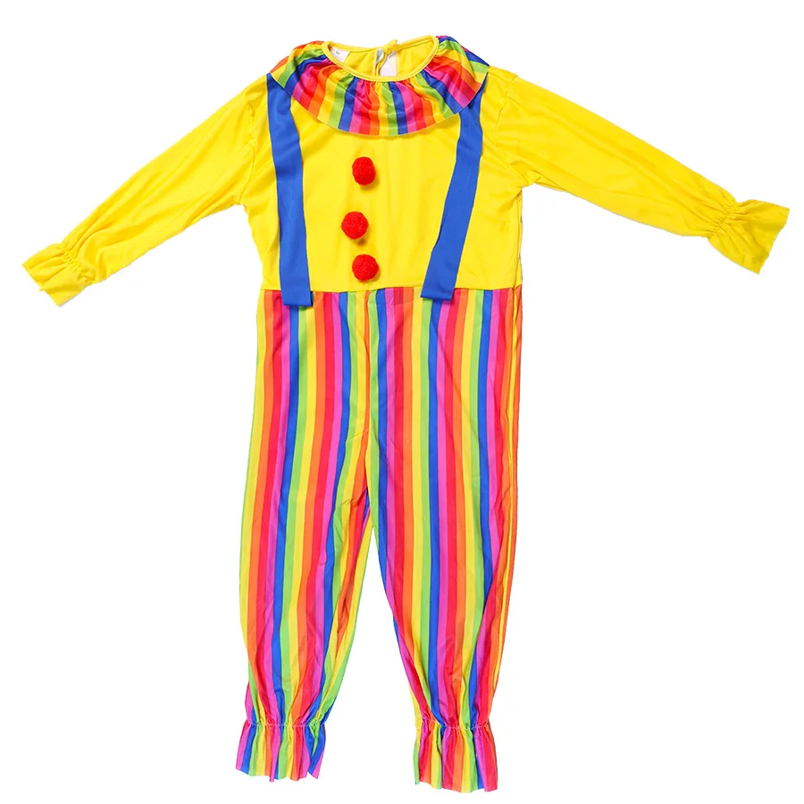 Carnival Disguise Joker Cosplay Costume Jumpsuits Boys Girls Clown Party Stage Performance Dress Up No Wig shoes view 5