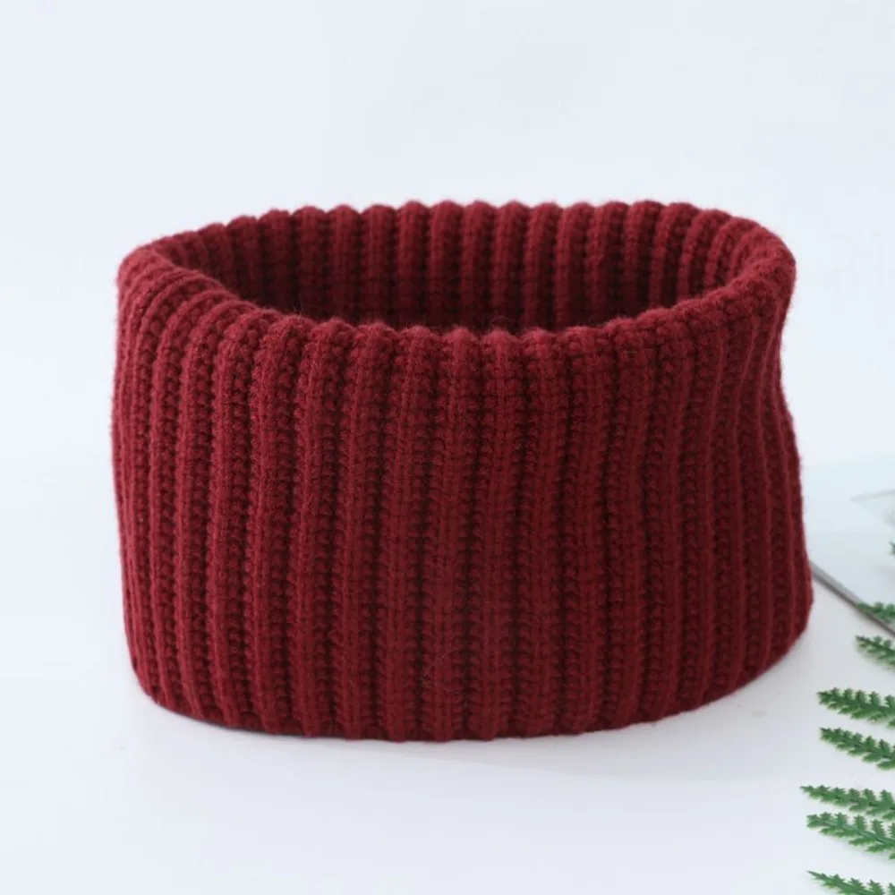 

New Knitted Neck Warmer Warm Thick Design Cervical Collar Windproof Knitted Scarf Men Women