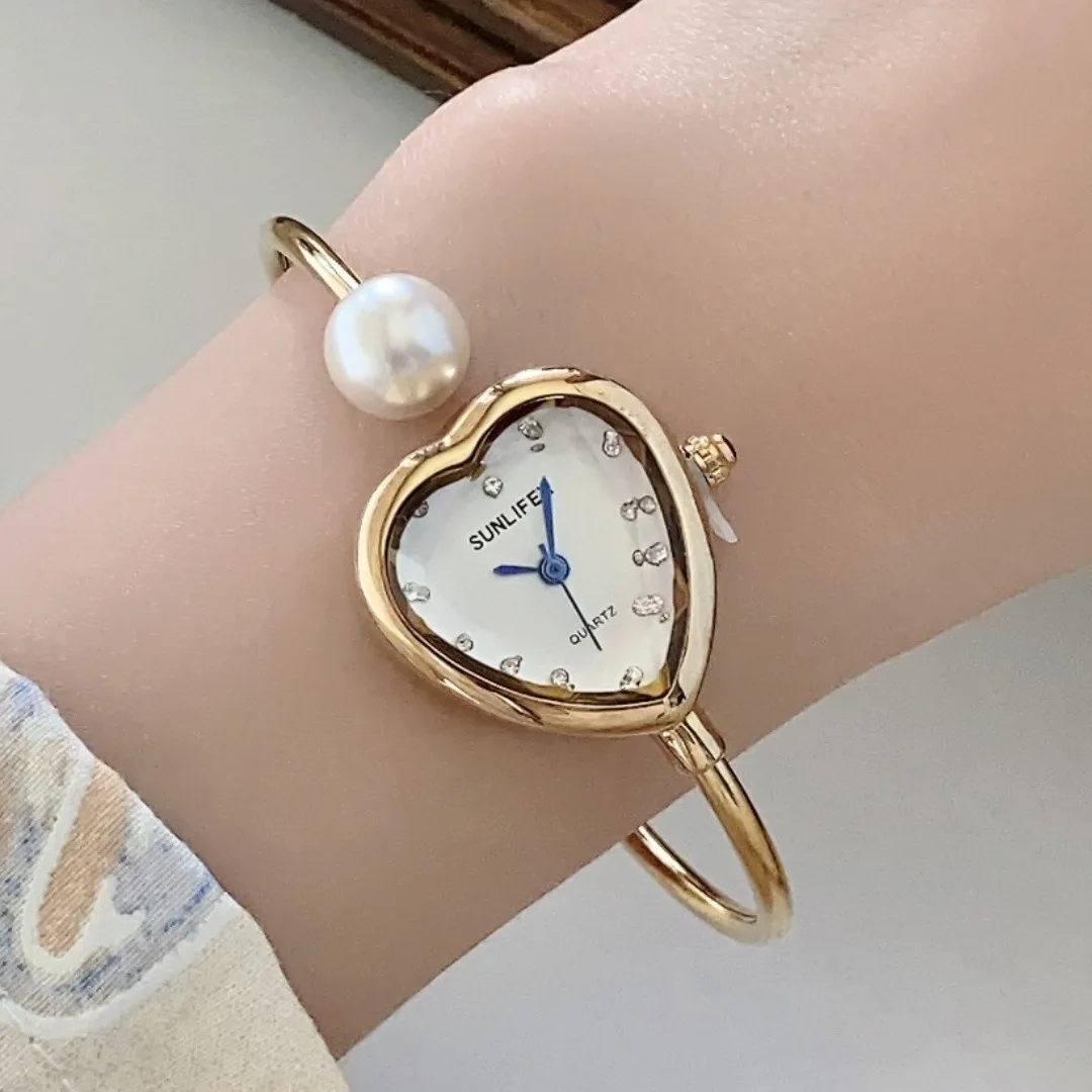 

Small dial pearl bracelet watch, women's high-value exquisite watch