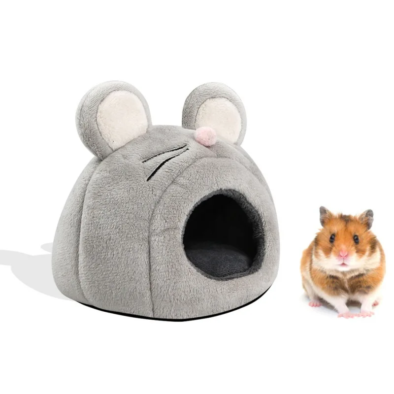 Warm Cute Hamster Cotton House Soft Plush Small Animal Nest Guinea Pig Squirrel Mice Rat Sleepping Bed Keep Warm House Nest