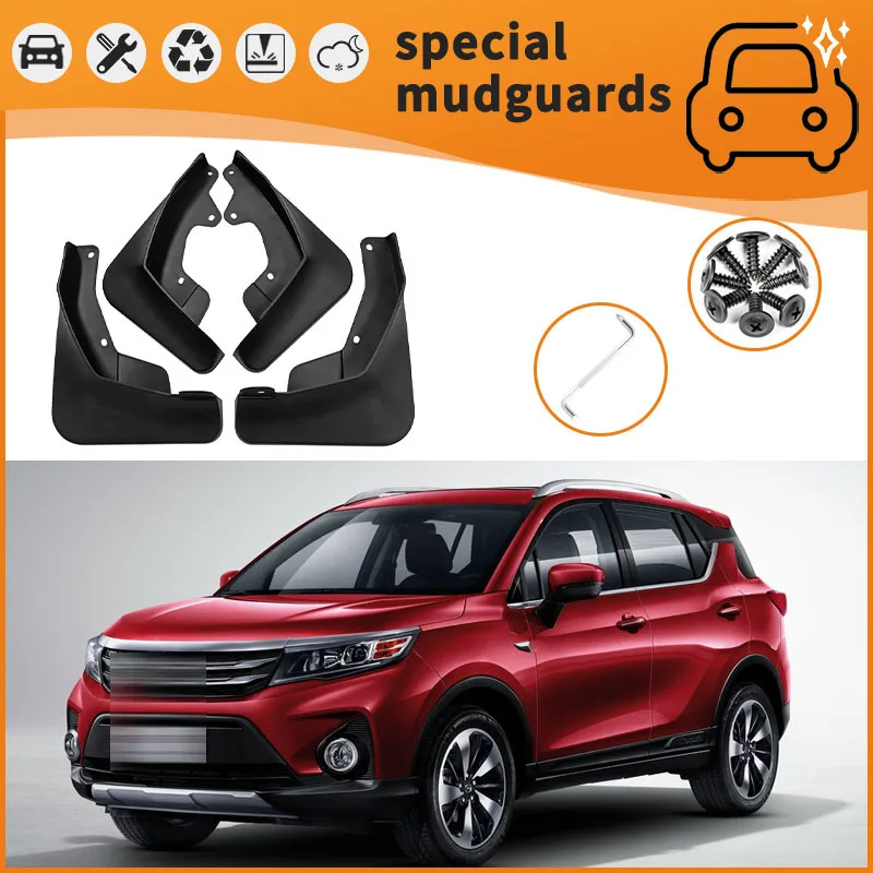 For GAC GS3 21-22 models Mudguards Fender Mudflaps Front Rear Flares Splash Guards Cover Car Accessorie