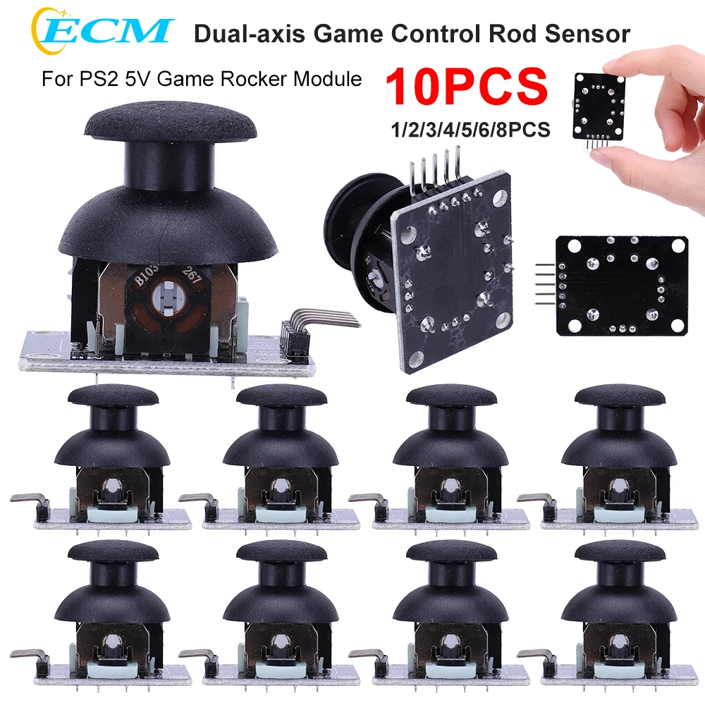 1-10PCS For Arduino Arduino Dual-axis XY Joystick Module Higher Quality for PS2 Joystick Control Lever Sensor KY-023 Rated 4.9/5