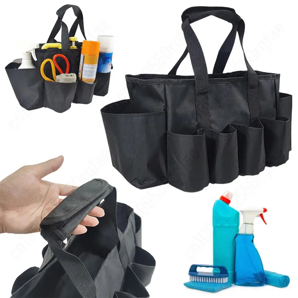 Multi Pocket Tool Bag Organizer Foldable Bucket Pouch Tool Storage Bag Large Capacity Portable Garden Planting Tool Carrying Bag