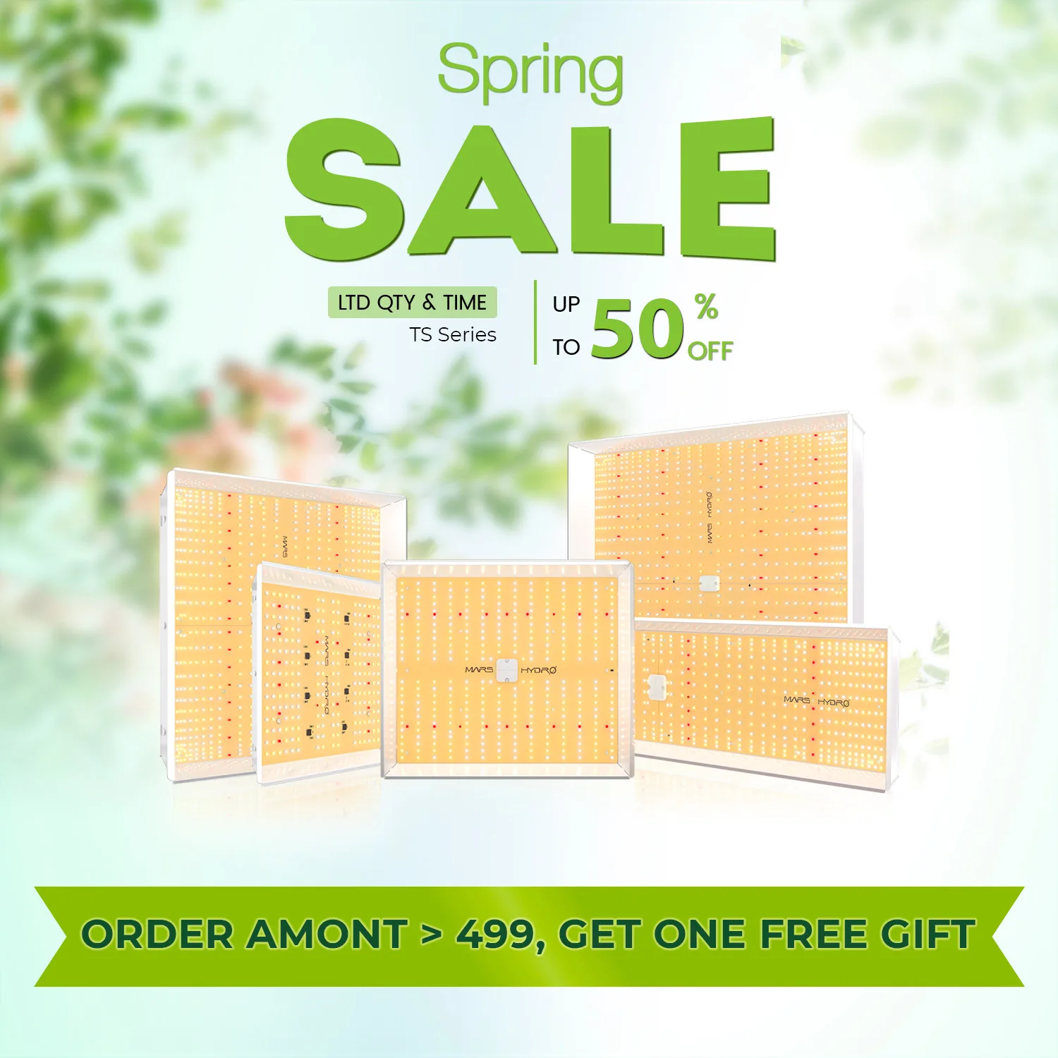 Lampe de culture LED à spectre complet Mars Hydro TS 100W 150W 300W 450W 2026 Quantum LED pour croissance végétative et floraison avec IR pour Phyto Lamp