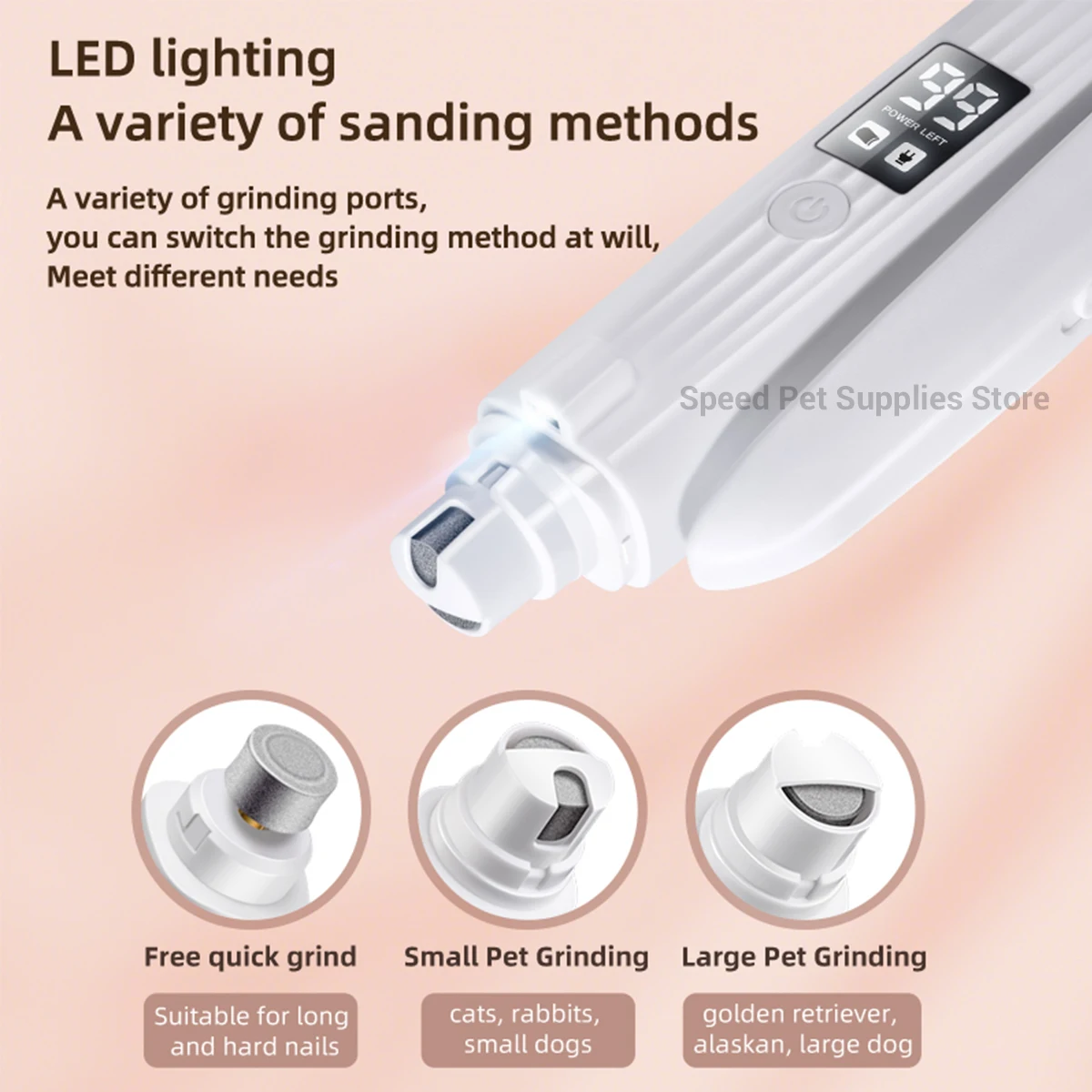 2 in 1 Electric Pet Nail Trimm - огляд і ціна Pet Nail Grinder