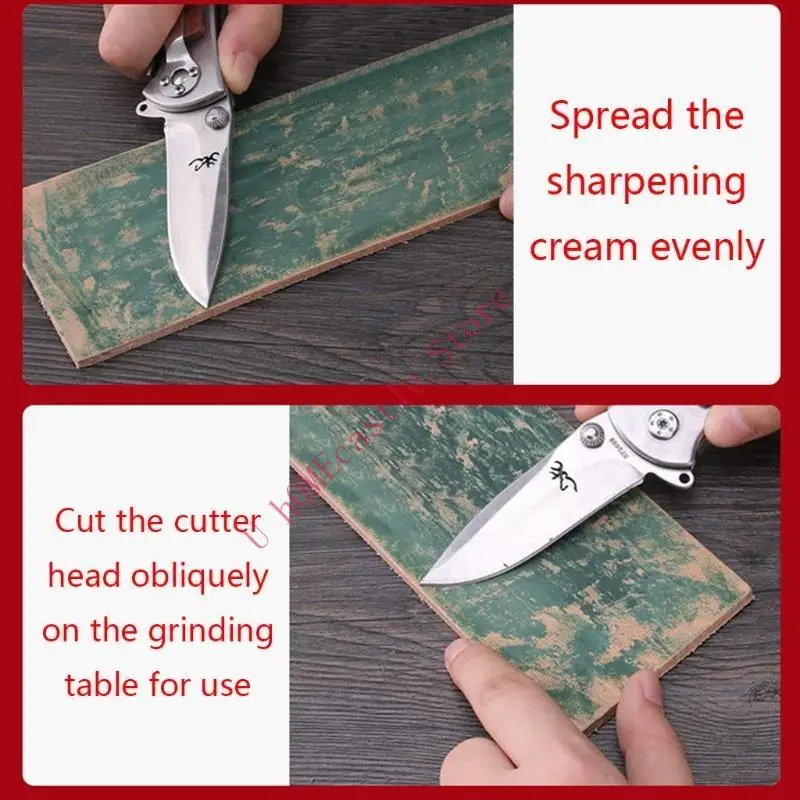 63HF Green Polishing Paste Fine Green Buffing Compound Metals Polishing Wax Paste Leather Strop Sharpening Polishing Compound