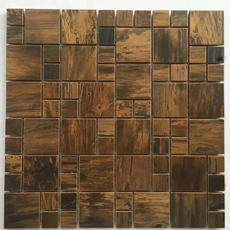 

Плоская античная металлическая медная настенная плитка класса ААА, художественная мозаичная плитка, украшение на стену для кухни, душа, камина