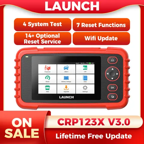 LAUNCH X431 CRP123XV3.0 Car OBD2 Diagnostic Tools Obd2 Scanner Engine ABS Airbag SRS AT Code Reader Free Update Automotive Tools