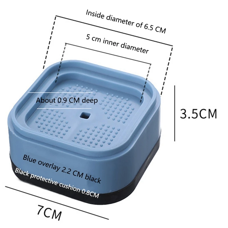 Empilhável ajustável resistente cama Risers, Desk Leg, cama Risers, 1.38 ", 32 Pack