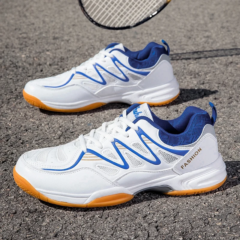 

Hot Shoes Badminton Man Big Size Mens Shoe For Table Tennis Professional Men Tennis Shoes Lace Up Men Badminton Sneakers