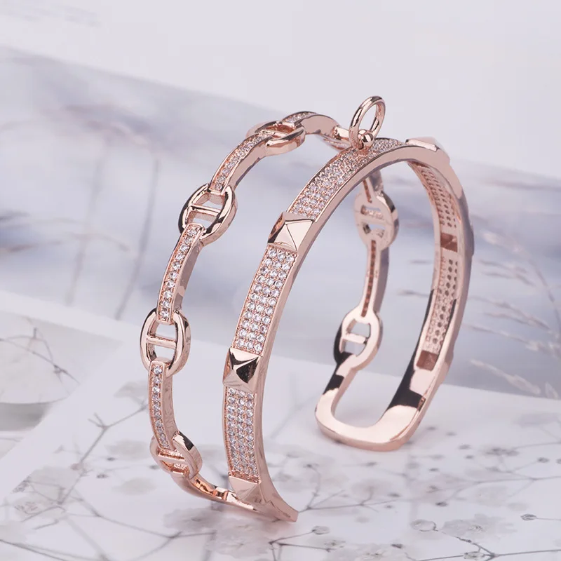 

925 sterling silver bracelet 2024 new fashion bracelet for women luxury opening adjustable to show the beauty of women