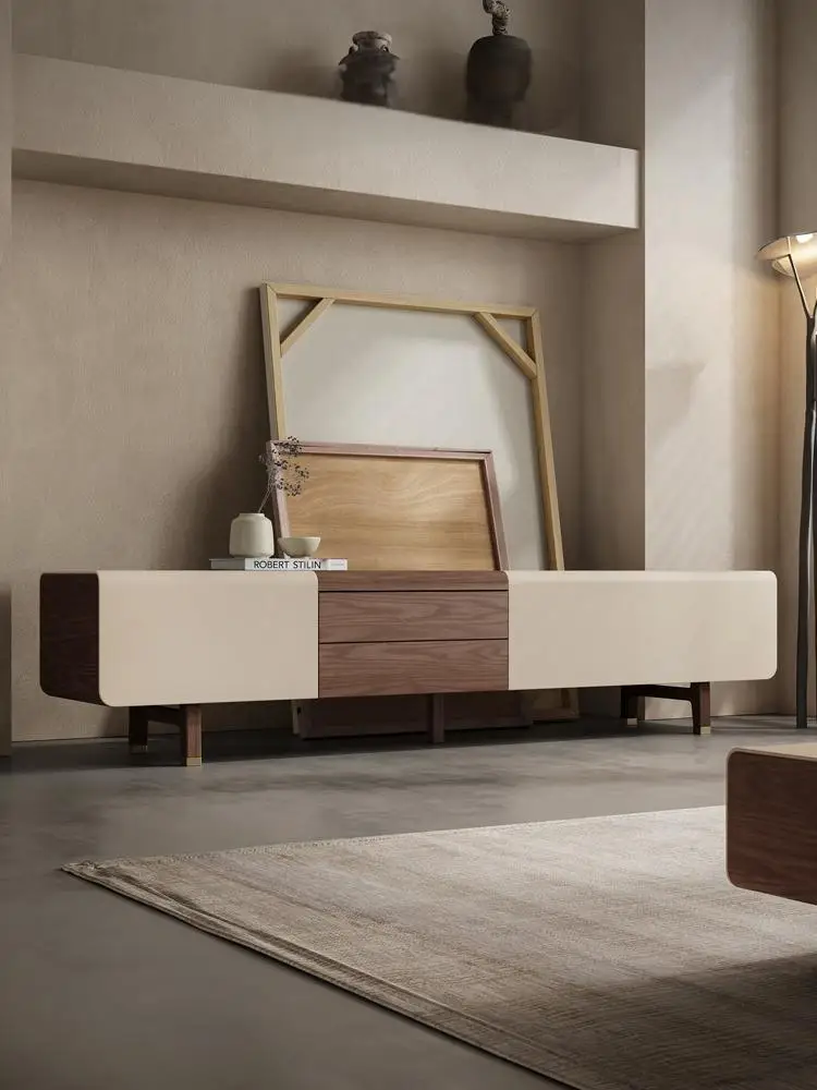 

#Italian Coffee Table with Storage Modern Rectangular Living Room Home Furniture Wooden Tv Stand and Coffee Table Set