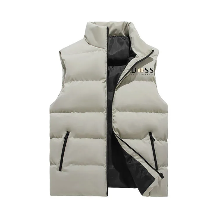 2024 men\'s autumn and winter new high-quality short coat fashion casual light warm cotton vest original design coat