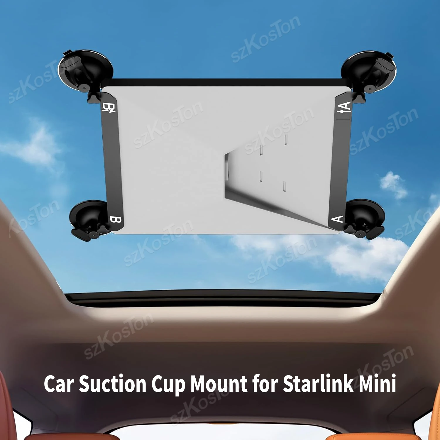 Auto-Saugnapfhalterung für Starlink Mini-Zubehör, starke Saugkraft, Wohnmobile, Fenster und Schiebedachs für stabiles Satellitensignal auf Boten