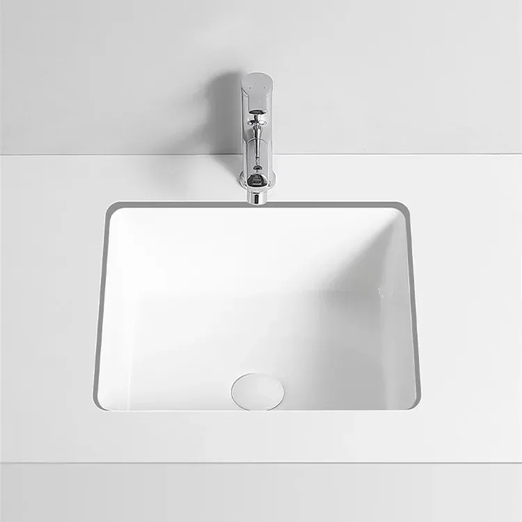 

Удобная квадратная встраиваемая мойка с плоским дном для дома, малогабаритная, круглая, для балкона, керамическая, для мраморной столешницы