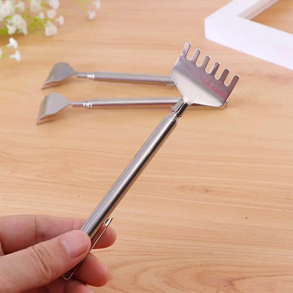 Convenient Telescopic Stainless Steel Health Care Tools Massager Back Scratcher Anti Itch Claw Massage Tools Tickle Stick