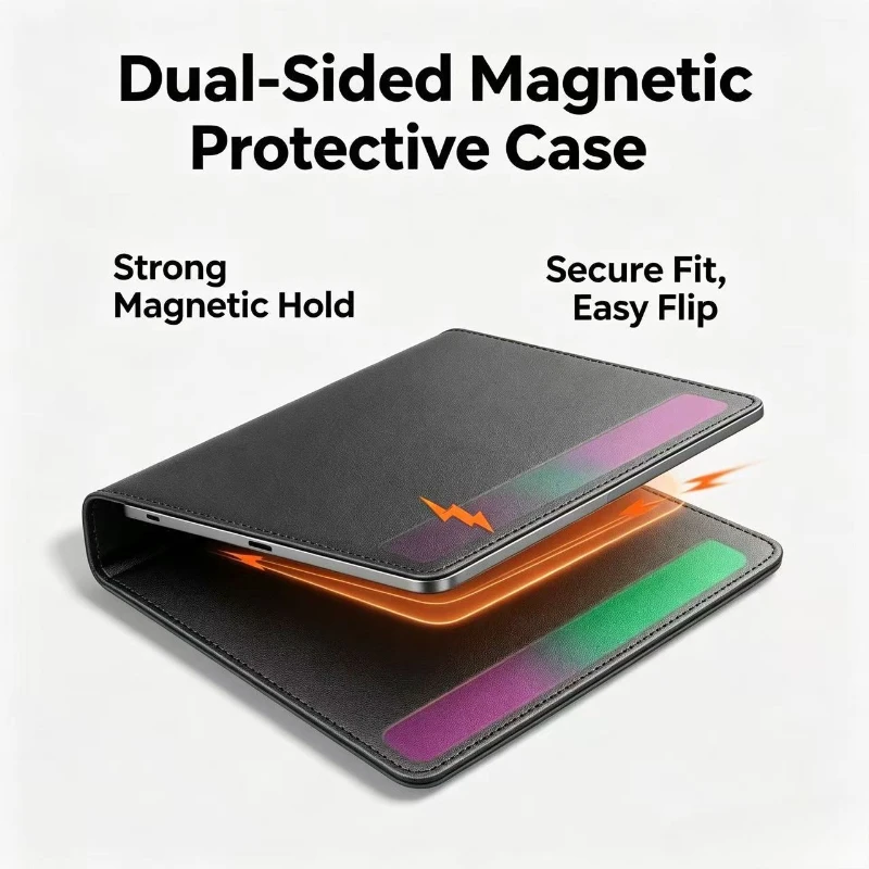 XTEINK X4 Magnetic Shell Dormant Leather Case Havon Protective Shell Double-sided Clamp Bottomless Shell Anti-fall