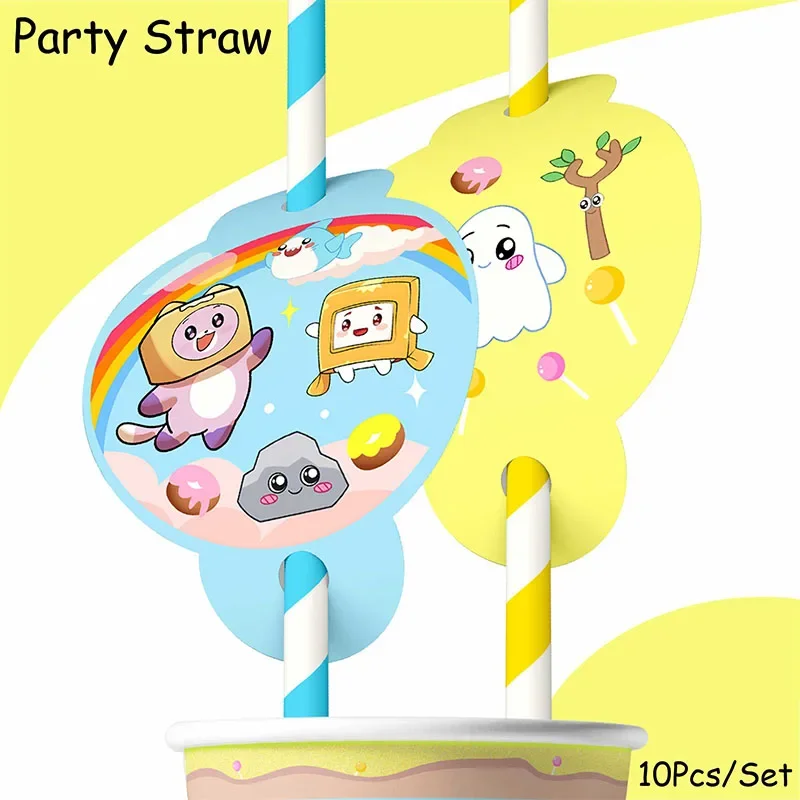 Robot Rocky Foxy Cute Theme  Balloons Party Supplies Birthday Banner Honeycomb napkin Flag Latex Balloon Decoration Cake Supplie