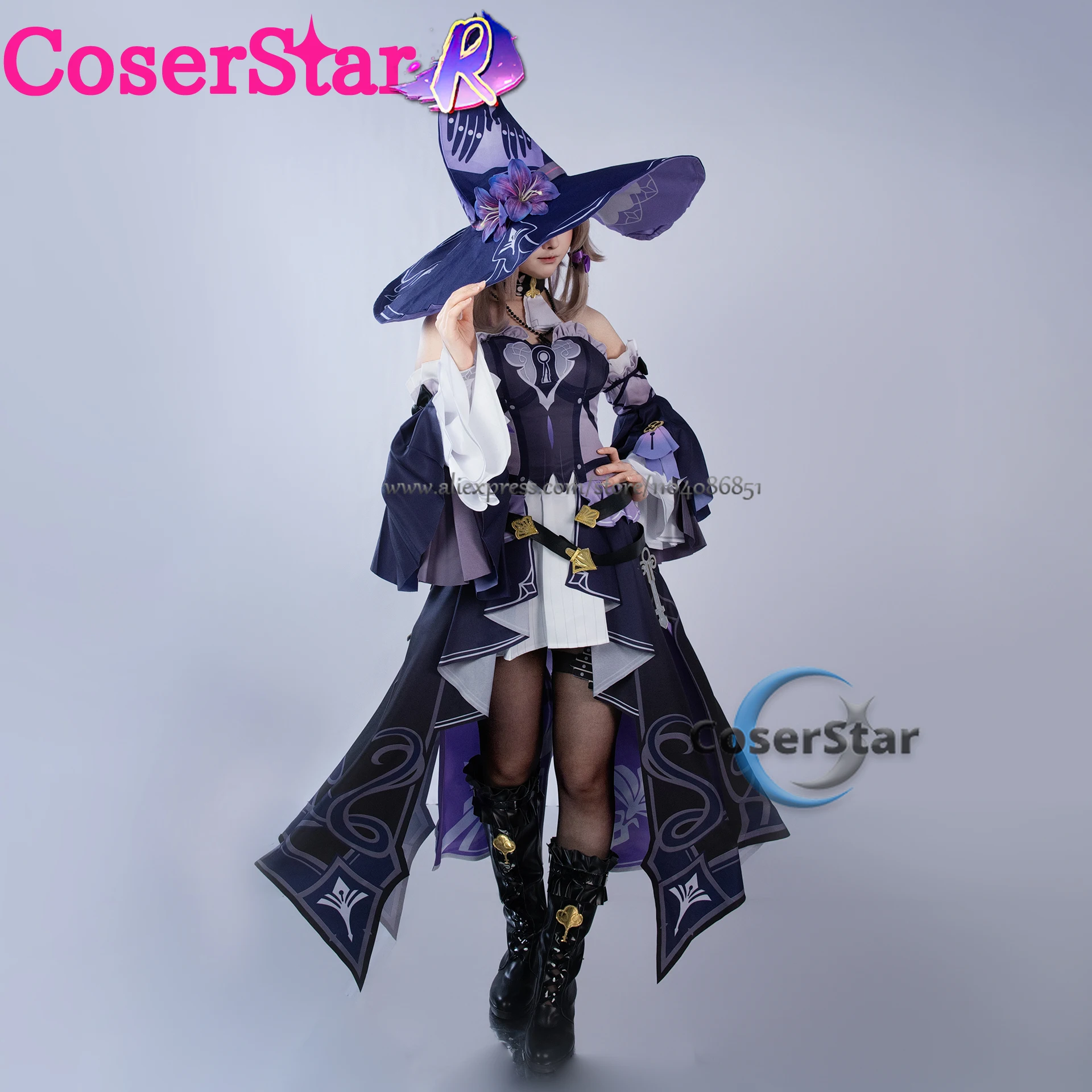 Gioco Honkai Star Rail Nuovo The Herta Costume Cosplay Herta Costume Cosplay Uniforme Abiti di Halloween Parrucca Scarpe Prop Abiti Anime