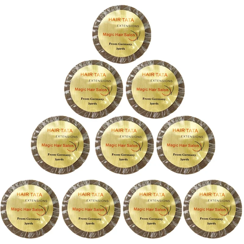 3Yards TATA Hair Extension Tape Double-Sided Adhesive Support Tape for Tape-In Extensions 0.8cm/1.0cm Width