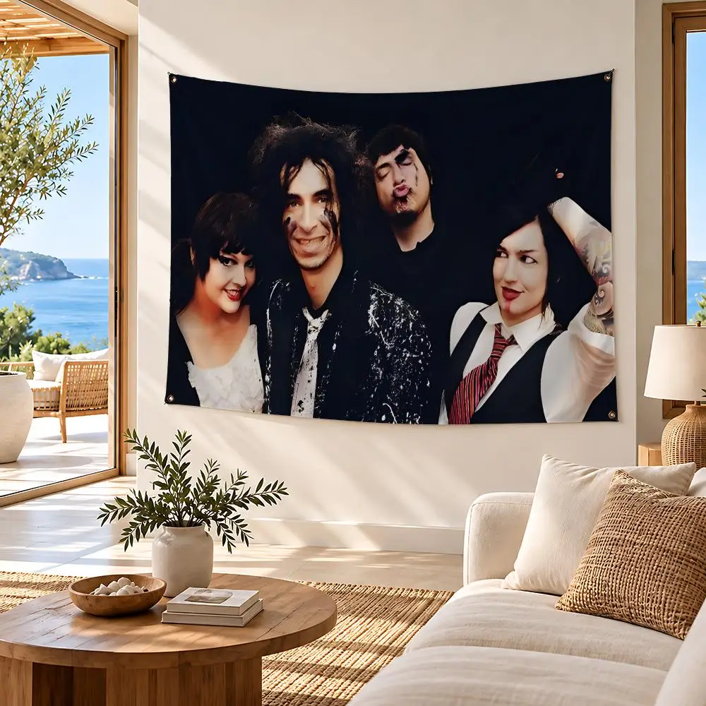 band Mindless Self Indulgence Flags flag Metal Grommets waterproof Polyester Wall Flag Art Decor For Studio Game Room gift