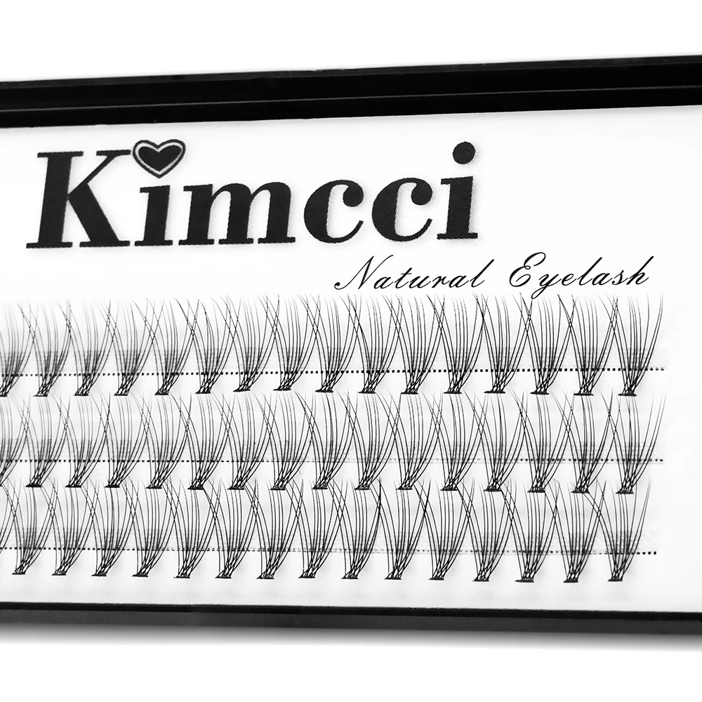 Kimcci 60 Knoten/Fall, natürliches Make-up für falsche Wimpernverlängerung, 10P, Nerz, individuelle künstliche Wimpern, professionelle gefälschte Pfropfen von Zilien – Detail 5