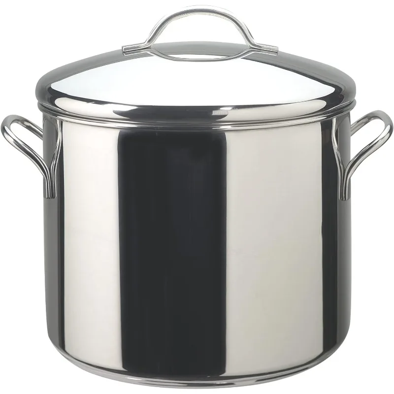 50008 Classic Stainless Steel Stock Pot/Stockpot with Lid - 12 Quart, Silver