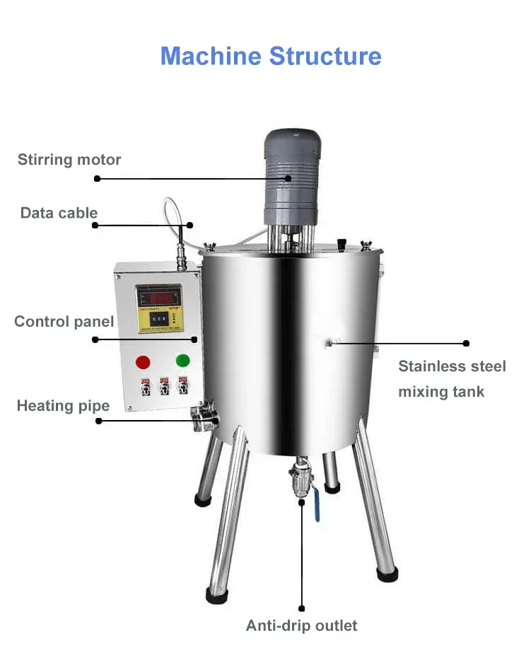 

Hot Sales Hating Stirring Filling Machine With Mixing Hopper Heater Tank Hot For Chocolates Crayon Handmade Soap Fillercheap And