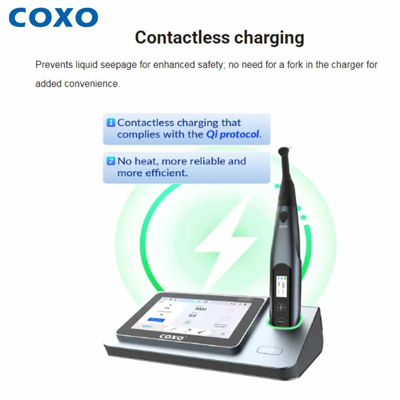 

COXO C Smart-i Pilot Dental Endo motor with Apex Locator Reciprocating Wireless Bluetooth Root Canal Endodontic Dental Equipment
