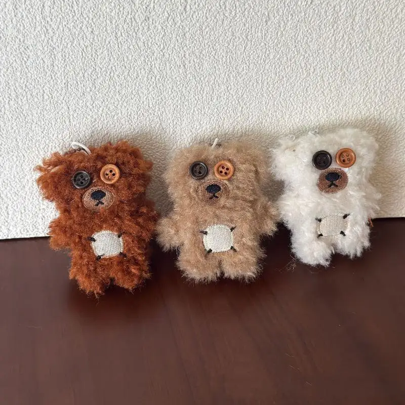 พวงกุญแจตุ๊กตาหมีการ์ตูนน่ารัก 1 ชิ้น ของตกแต่งกระเป๋าเป้สะพายหลัง ของขวัญ