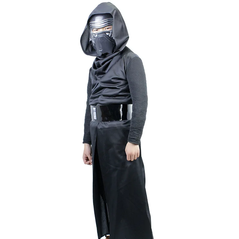 

Children Party Carnival Wear Kids Kylo Ren Cosplay Halloween Costume Tv&Movie Superhero Role Play 4Pcs Dress Up Set for
