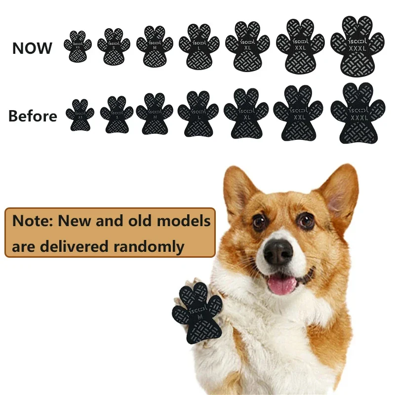 4pcs Dog Anti Slip Paw Grips Traction Pads Dog Paw Protection Stickers with Stronger Adhesive for Hard Floor or Injuries