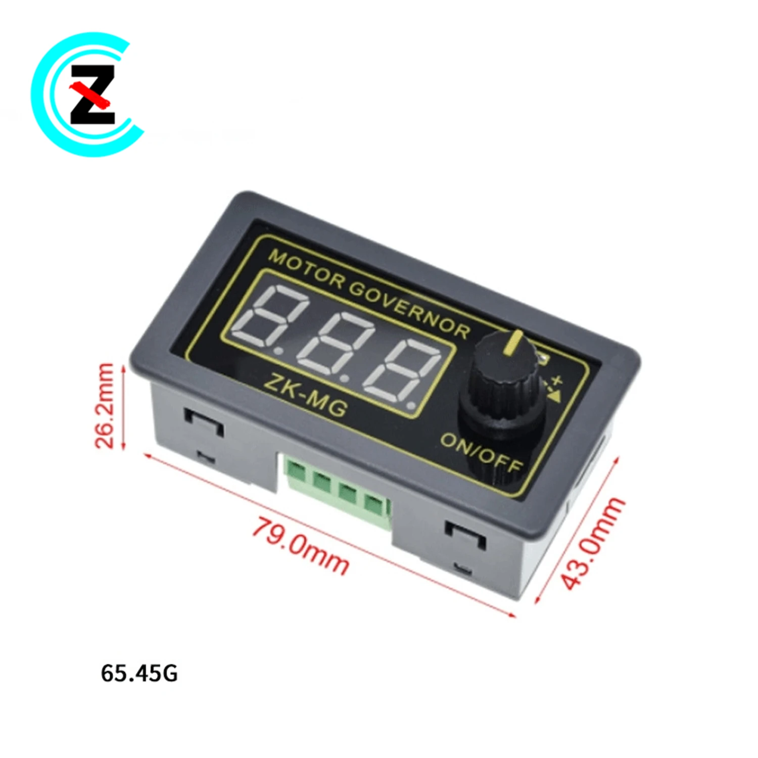 ZK-BMG 5V-30V 5A High power PWM DC motor governor digital display encoder duty cycle frequency housing switch