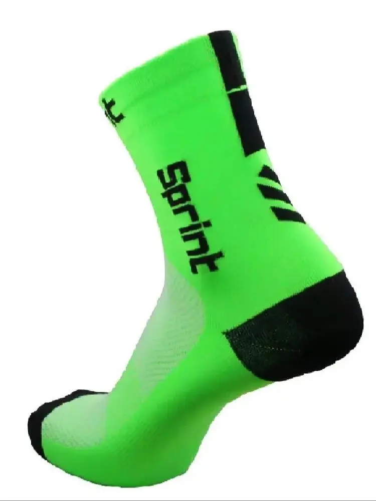 AliExpress 7 colors New Cycling Socks Men Women Champion Colorful Stripes Sports Breathable Compression Bike Socks Calcetines Ciclismo