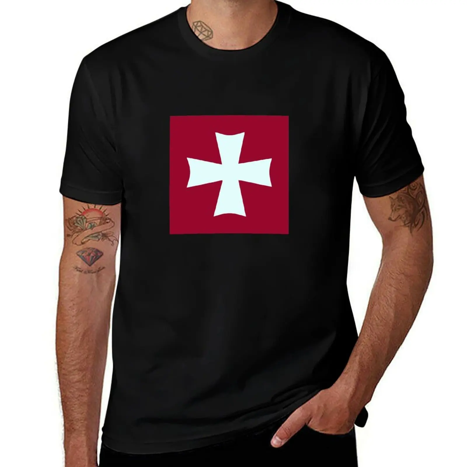 Camiseta con bandera de Sant Joan Ciutadella de Menorca, talla grande, top informal sencillo