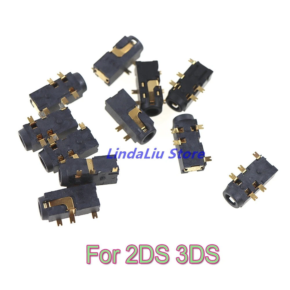 

50pcs For Nintendo 2DS 3DS Replacement headphone jack port socket headphone connector socket for 2ds 3ds