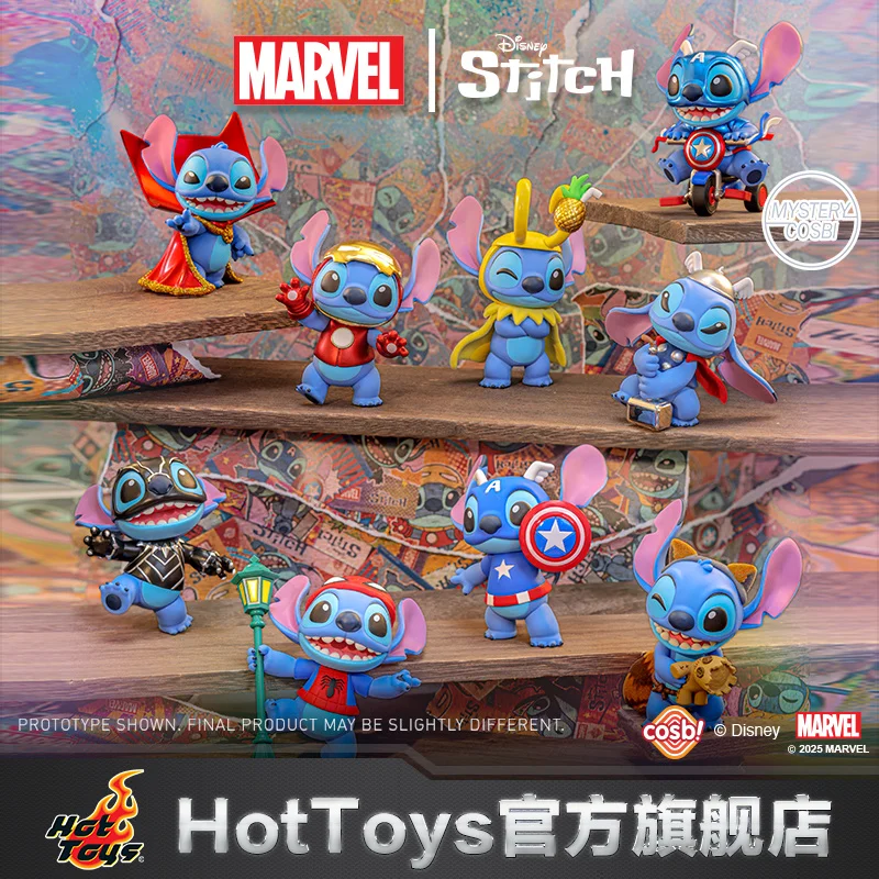 

Подлинные горячие игрушки Stitch Cosbi Series, мини-слепая коробка, кавайная кукла, загадочная коробка, аниме-фигурка, украшение комнаты, кукла, подарки на день рождения