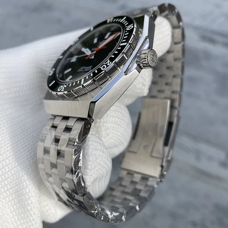 STEELDIVE Men Diver Watch 42mm Automatic Mechanical Wristwatch 20Bar Waterproof BGW9 Luminous Sapphire Mirror NH35 Ceramic Bezel