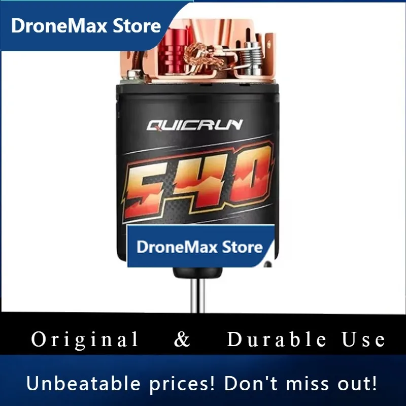 DroMaHobbywing QuicRun Brushed Motor 540 30T 40T 555 11T 13T For 1/10 RC Crawler Short Course Truck Monster Truck
