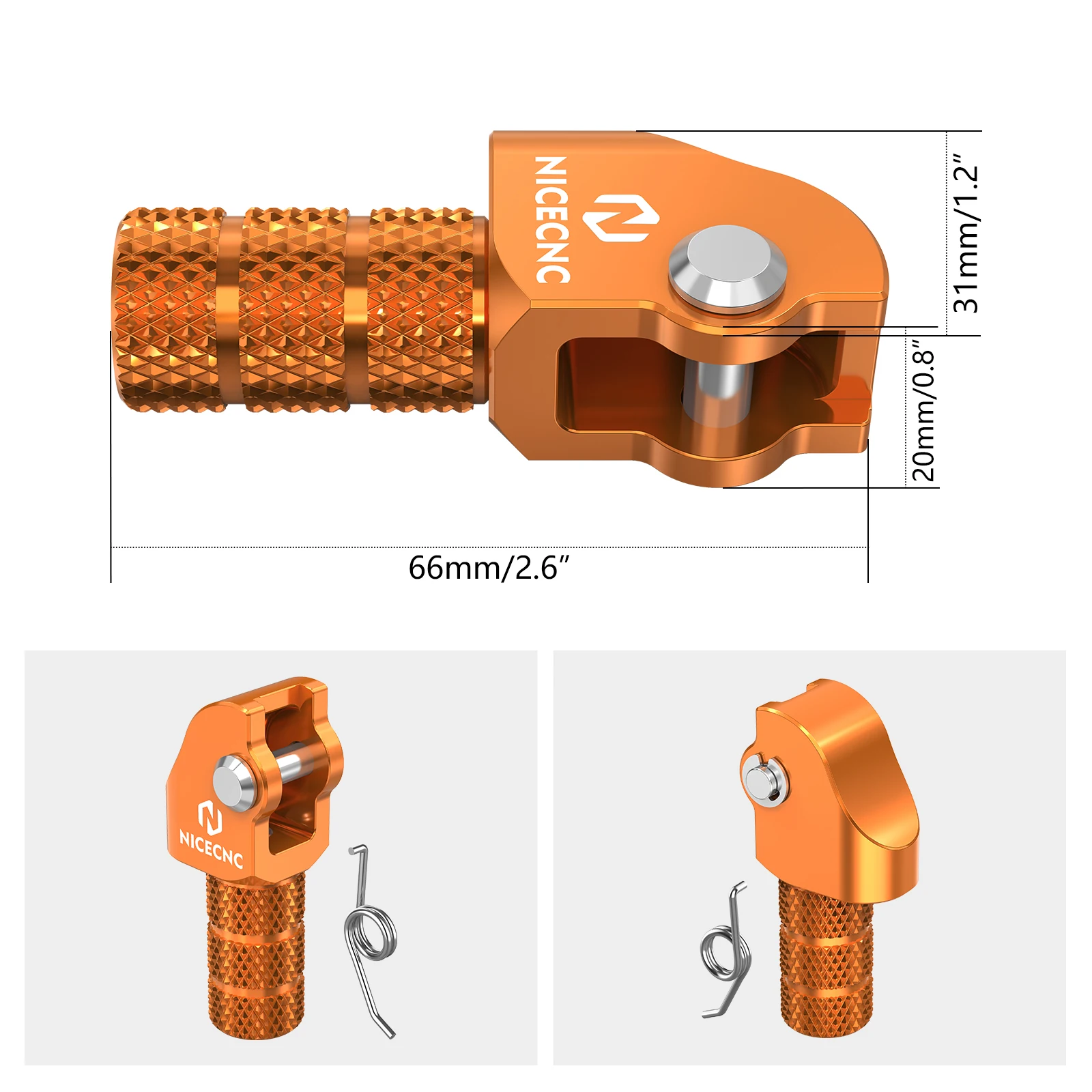 Punta della leva del cambio CNC per 2017-2024 KTM EXC300 XCF-W XCW XW-F EXCF EXC 500 450 400 350 300 250 200 150 125 SX F XC F 2016