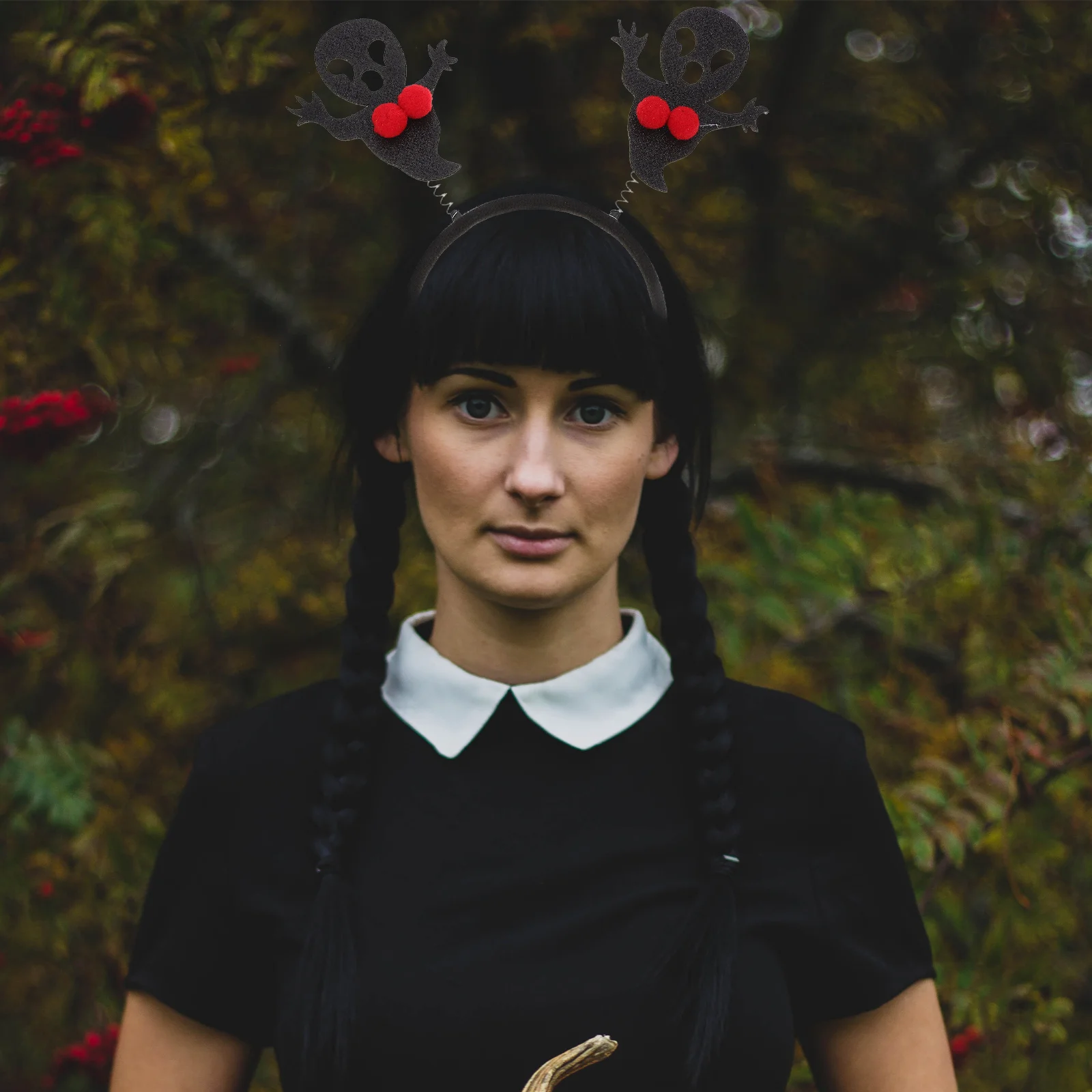 5 uds diadema de Halloween sombrerería de fiesta aros para el cabello diademas de mujer Cosplay aterrador