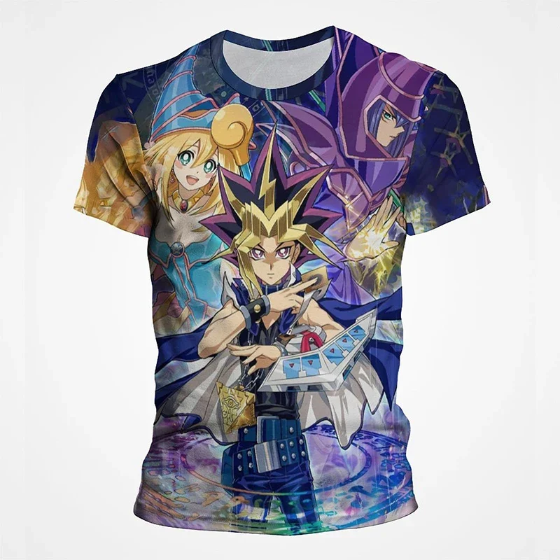 Anime Yu Gi Oh 3D Print T-Shirts Men Women Casual Fashion Streetwear Oversized Short Sleeve T Shirt Kids Tees Tops Man Clothing