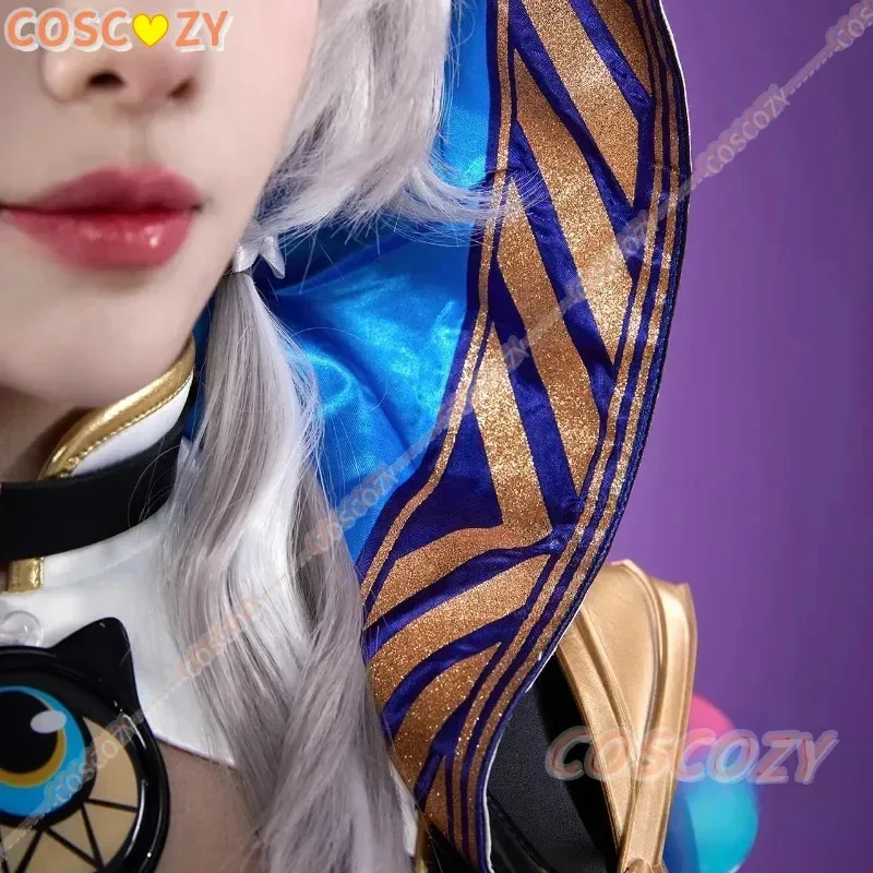 2025 22 사이퍼 코스프레 의상 가발 혼카이 스타 레일 게임 유니폼 시페라 모자 앰포레우스 할로윈 콘 슈트 여성 소녀 카니발 의상