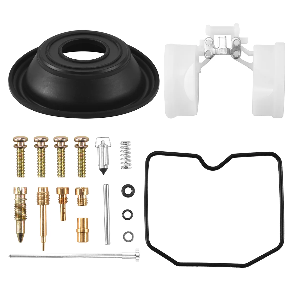 Carburetor Repair Kit Configure Vacuum Diaphragm and Float for Kawasaki ZRX400/ZRX-II ZR400C/E/F Keihin 1989-1997