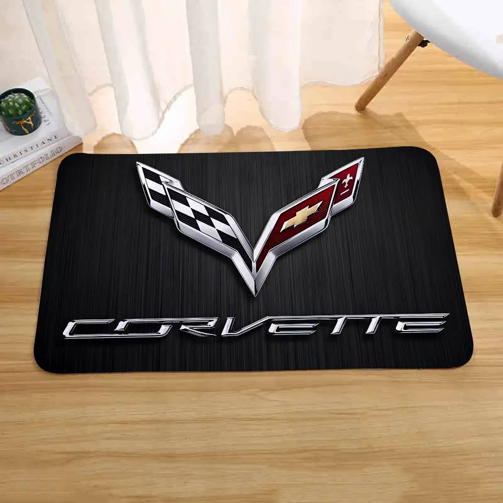 C-Corvette Racing Fußmatten, Heim-Wäsche-Teppich, Teppich für Wohnzimmer, Dekoration, Loungebereich, rutschfeste Fußmatte, Eingangstürmatte – Detail 7