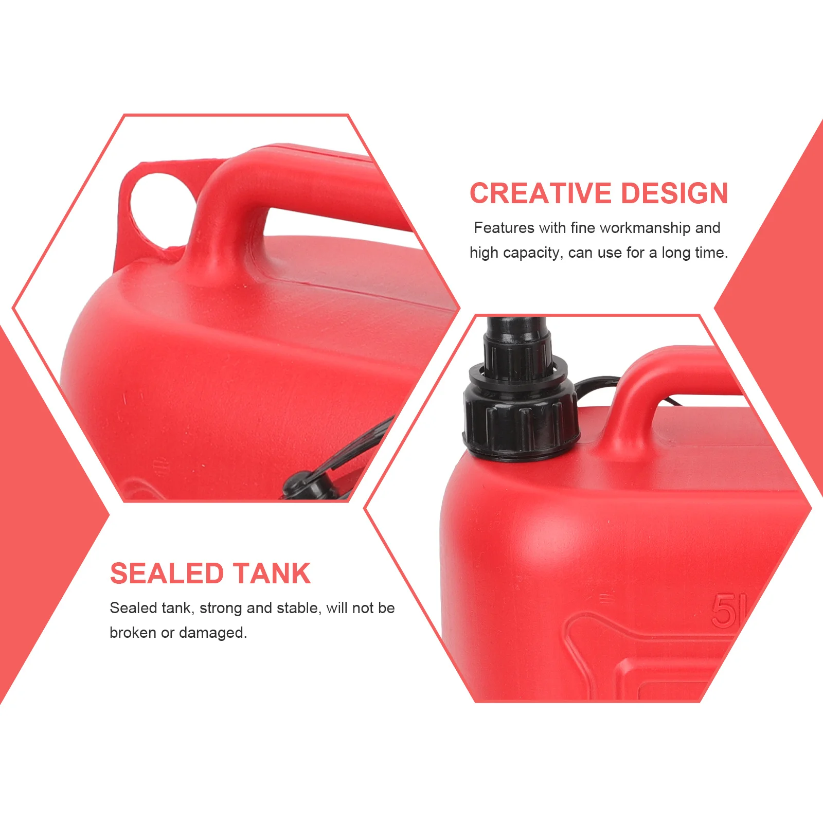 

5-литровый профессиональный многофункциональный портативный канистра для хранения топлива для автомобильных аксессуаров, активного отдыха и путешествий, удобный