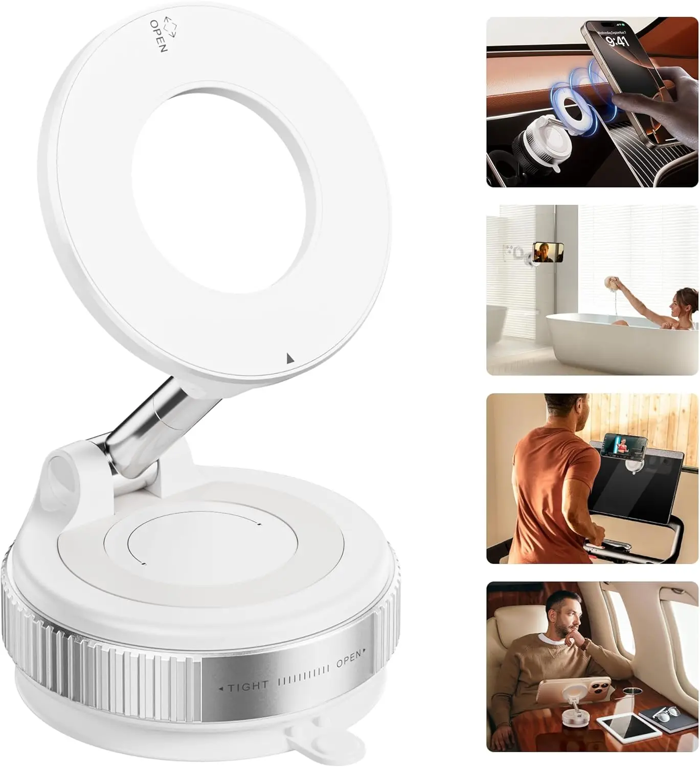 

Car Phone Holder for Suction Cup Mount 360° Holders for Your Car Accessories for iPhone 16 15 14 13 12 Android