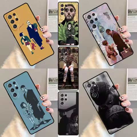 Leon Mathilda Phone Case For Samsung Galaxy S23 S21 S20 FE S24 S22 Ultra Note20 S10 S9 S8 Plus Silicone Cover