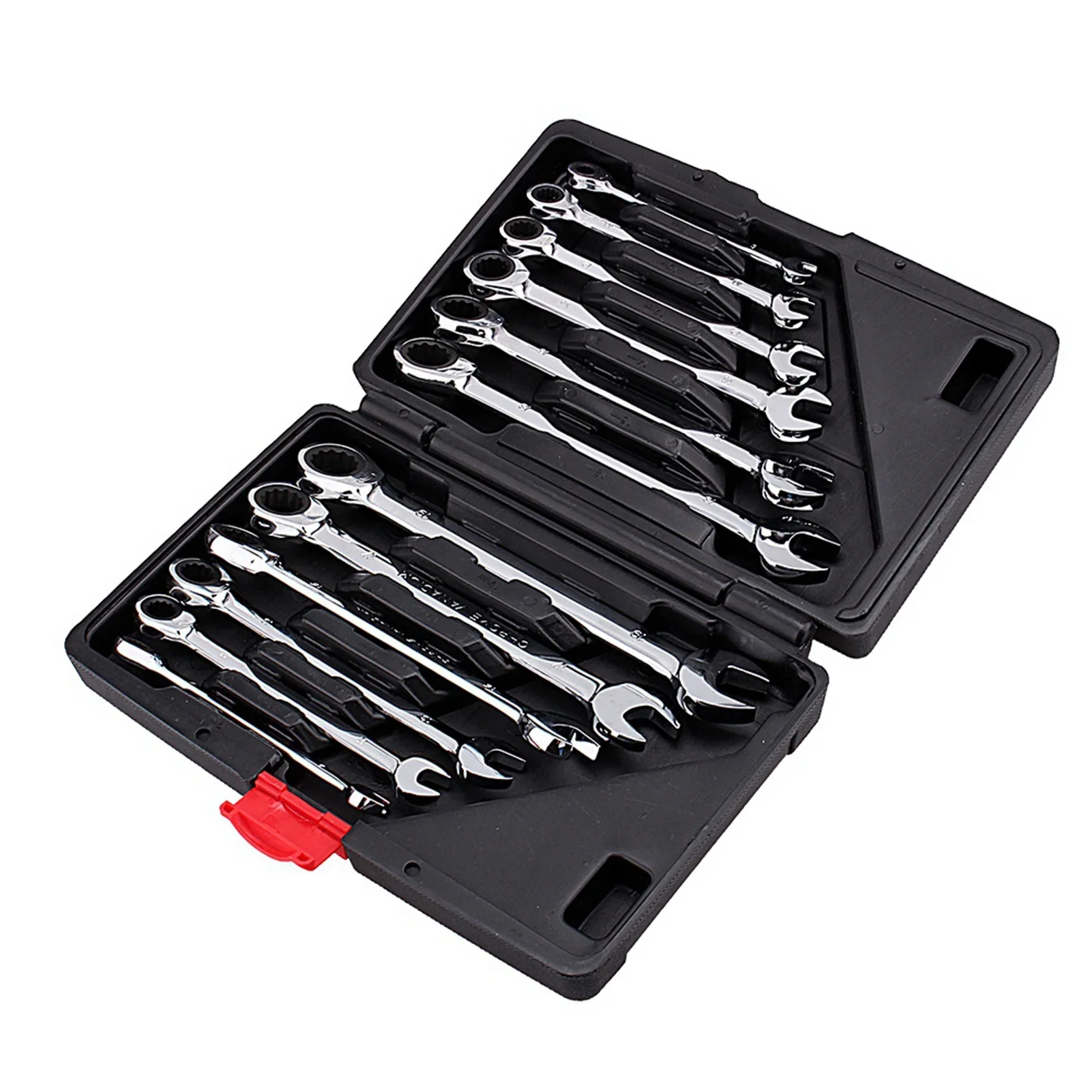 8-19mm Socket Set 12pcs Fixed Wrench Ratchet Wrench Maintenance Hand Tool Set