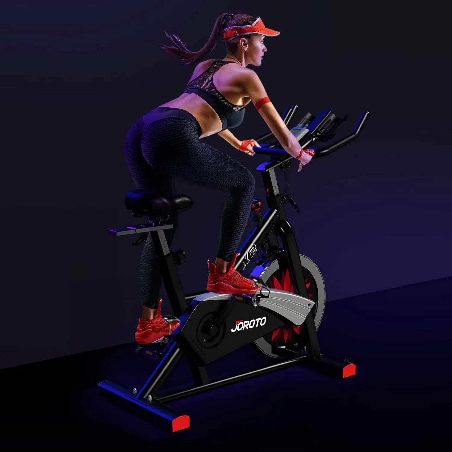 X2 Stationary Exercise Bike | X2PRO/X4S Bluetooth Magnetic Belt Drive Indoor Cycling Bike, 300/330 Pounds Loads